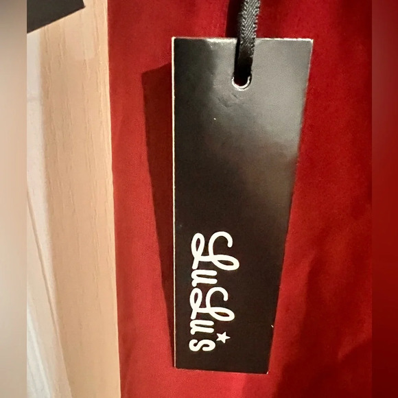 FINAL PRICE NWT LULUS CHIFFON BURGINDY FORMAL DRESS - Picture 3 of 4